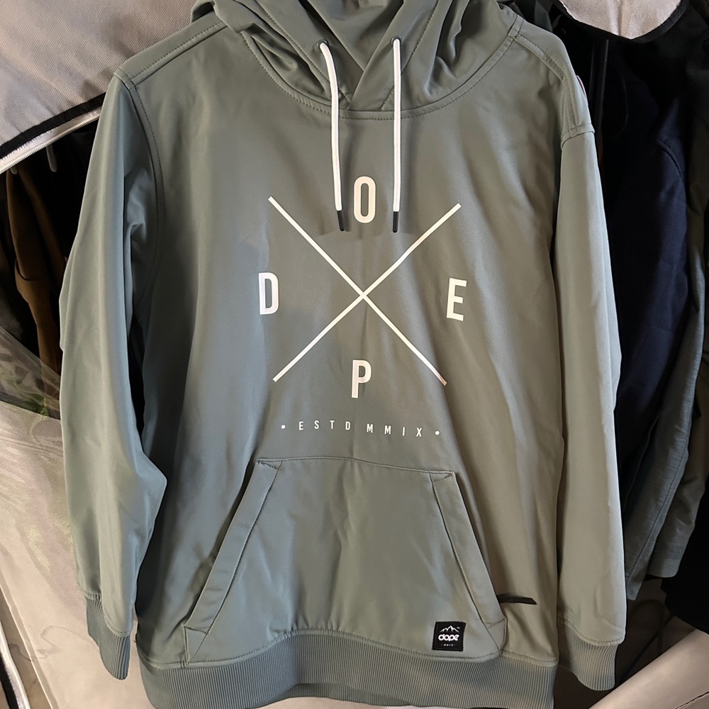 DOPE Sage Green Snow Hoodie